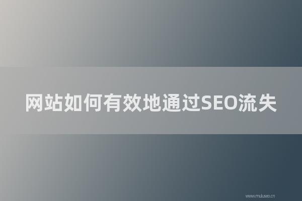 重慶seo博客:網站如何有效地通過SEO流失?分享網站優化步驟!